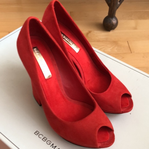 BCBGMAXAZRIA Peeptoe Leather Pumps - Picture 4 of 4